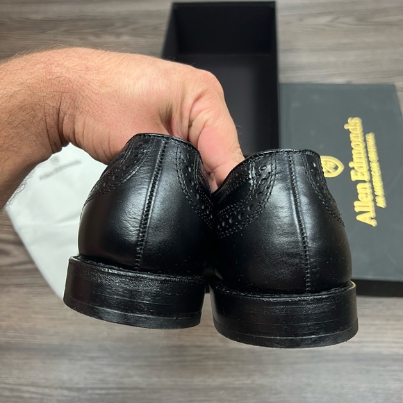 NEW Allen Edmonds McAllister Black Wingtip Oxfords 8.5 D - Picture 6 of 11